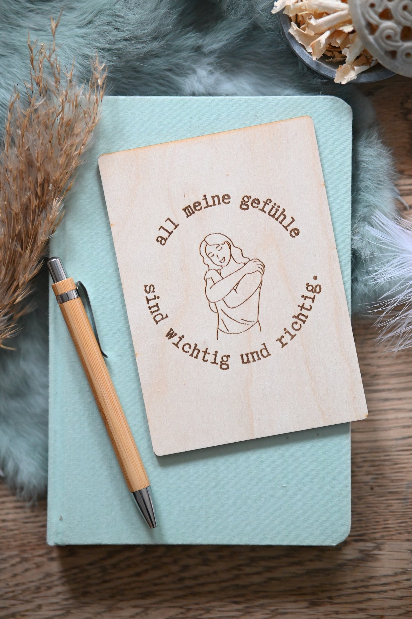pure. affirmation | Holzkarte