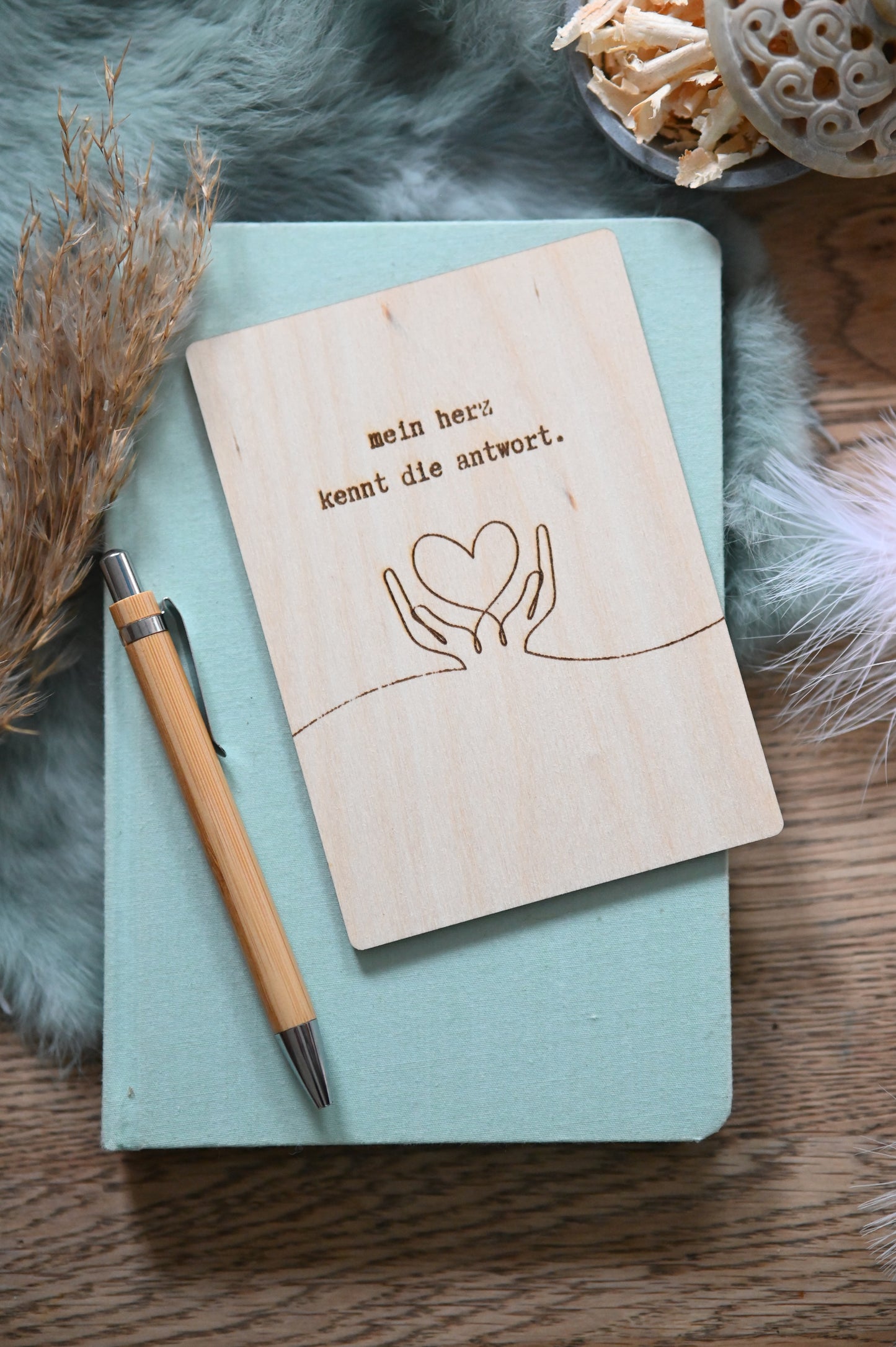 pure. affirmation | Holzkarte