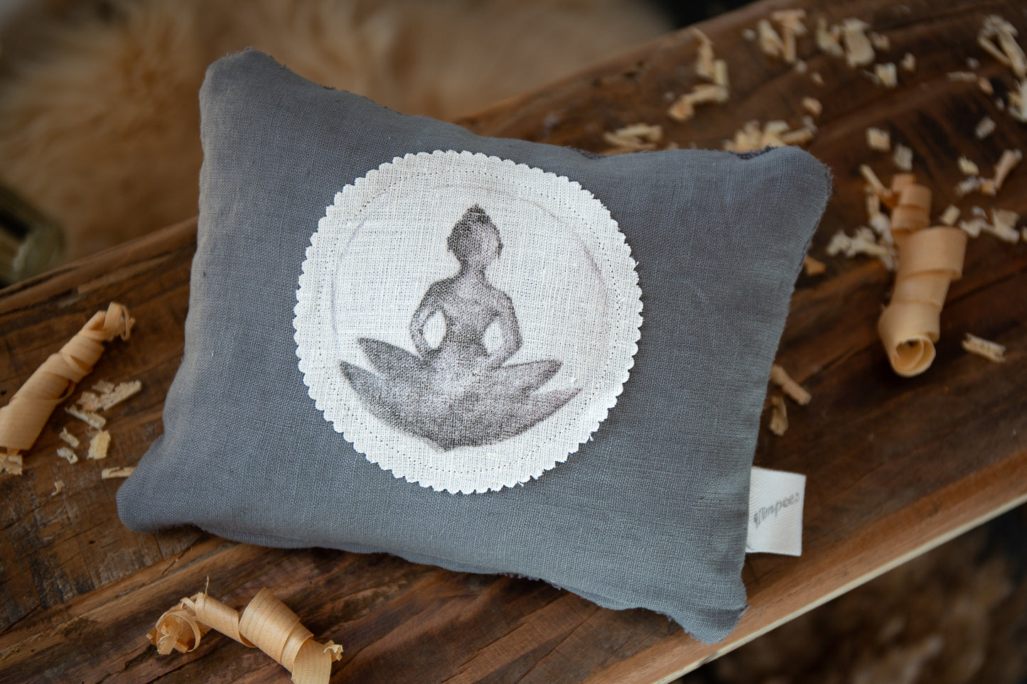 Zirbenkissen mit Motiv | 'Buddha'