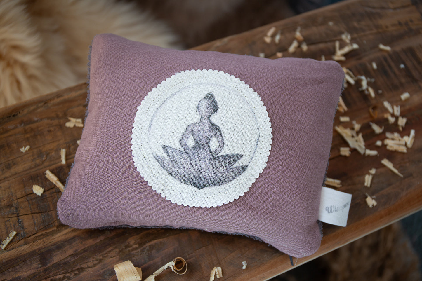Zirbenkissen mit Motiv | 'Buddha'