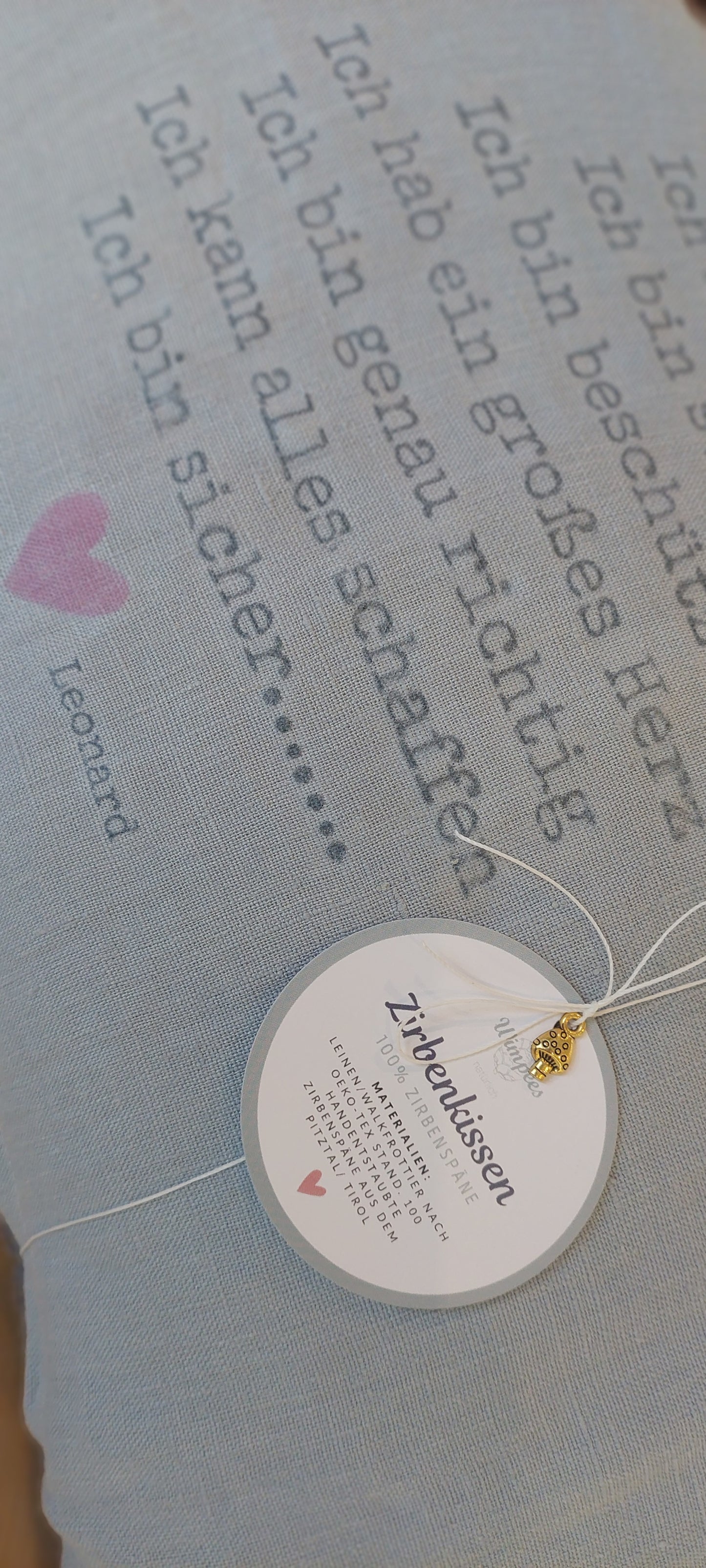 pure. affirmation Zirbenkissen | Ich bin geliebt. Ich bin mutig. Ich bin stark. Ich bin...
