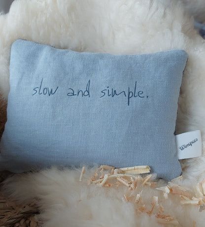 pure. affirmation Zirbenkissen | slow and simple.